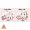 Чашка "Happy time. Котик в коробці - найкращий час"